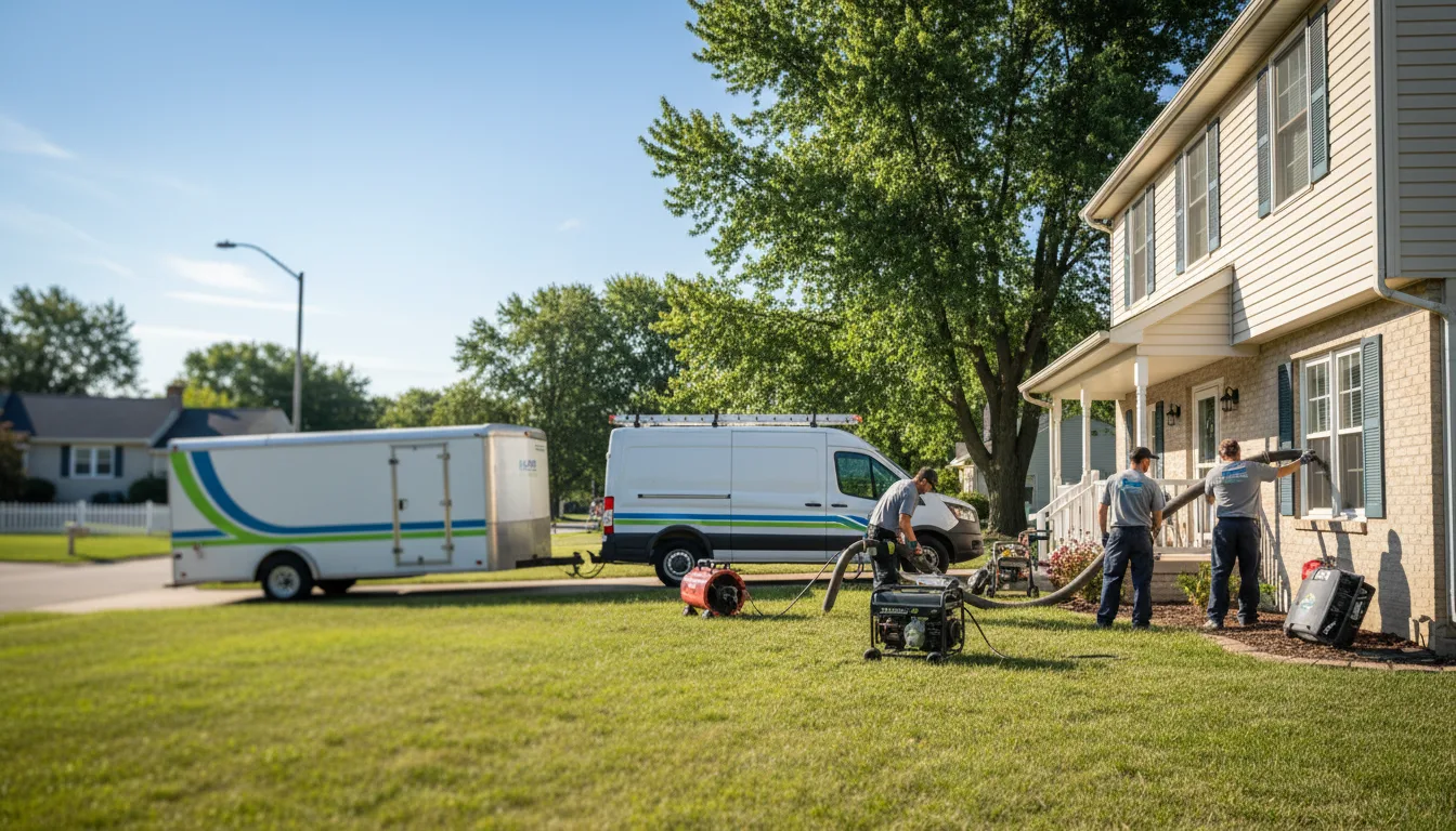 Flooded Basement Restoration And Cleanup With Repair in Vicksburg, MI near me